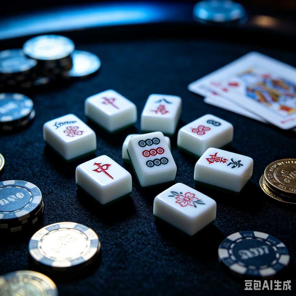 colorful mahjong score chips